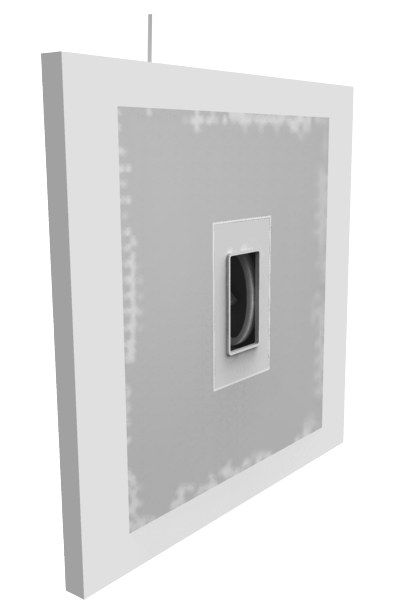Drywall with Smoothline flush wall plate flange and joint compound